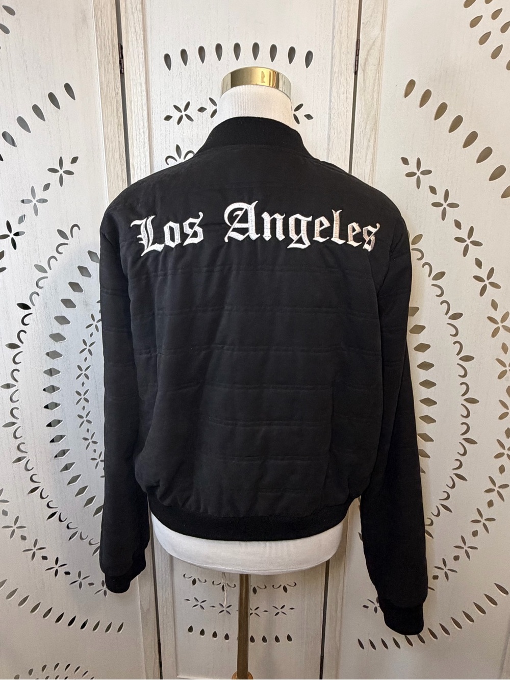 Los Angeles Black Bomber Jacket
